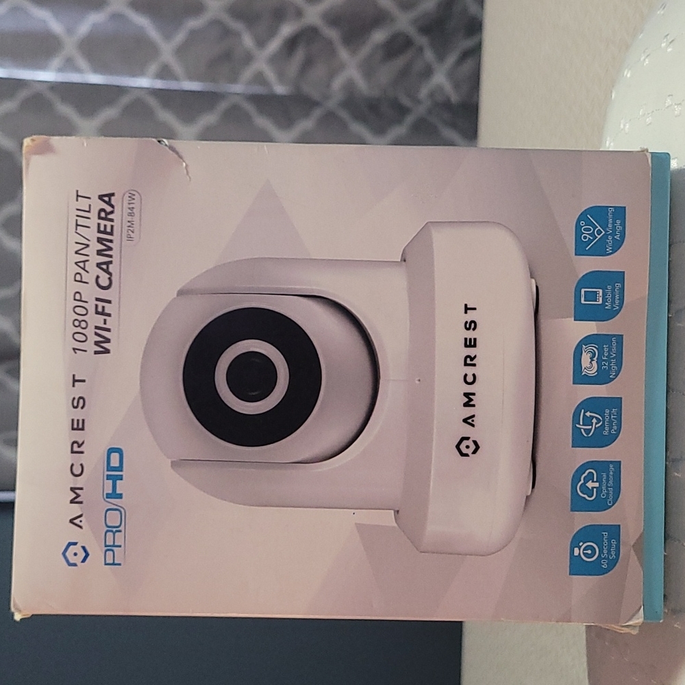 Amcrest ProHD White 1080P HD WiFi Wireless IP Home Network Security Camera